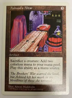 MTG: Fifth Edition: Ashnod's Altar: LP-MP Condition - Image 1