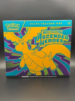 Pokemon Elite Trainer Box Mega Evolution Ascended Heroes Trading Card Game ETB - Image 1