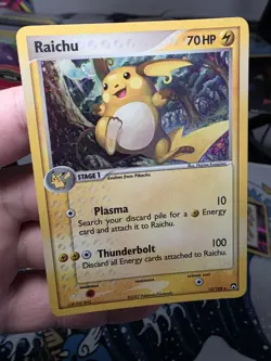 Pokemon TCG Power Keepers Raichu 12/108 Rare Holo Half Swirl 🌀 - Image 3