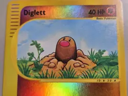 Pokemon Base Set Expedition #106/165 Reverse Holo DIGLETT **never played** - Image 3
