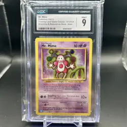 Pokemon TCG Mr. Mime 013/034 Classic Holo Trading Card Slab CGC Mint 9 - Image 1