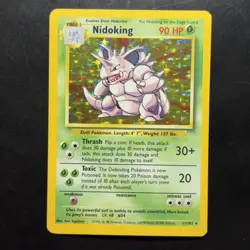 Pokemon Vintage Holo Nidoking Base Set 11/102 Wizards Of The Coast 1999 Tcg - Image 1
