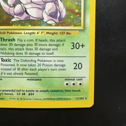 Pokemon Vintage Holo Nidoking Base Set 11/102 Wizards Of The Coast 1999 Tcg - Image 4