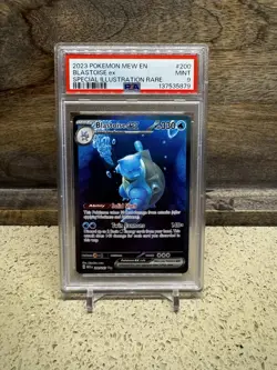 Blastoise ex 200/165 PSA 9 Special Illustration Pokemon 151 Scarlet & Violet TCG - Image 1