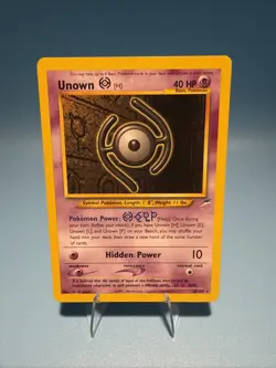 2000 Unown [H] 28/105 - Neo Destiny Non-Holo Regular Rare - Pokemon TCG - MP - Image 1