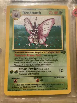 Venomoth Jungle 13/64 Holo Unlimited Holo Rare Pokemon Tcg - Image 2
