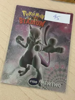 2000 Pikachu, Poliwhirl, Mewtwo – Pokemon Danone Stadium Tip Shiny Foil - Image 2