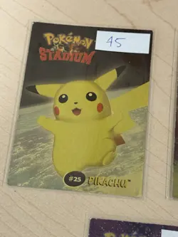 2000 Pikachu, Poliwhirl, Mewtwo – Pokemon Danone Stadium Tip Shiny Foil - Image 4