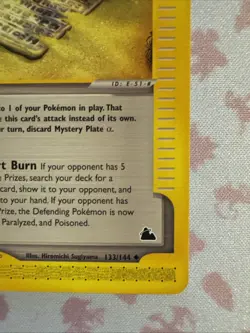 Mystery Plate Alpha 133/144 Skyridge Regular Pokemon S48 - Image 4