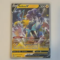 Pokemon Raikou V Ultra Rare Promo Holo Brilliant Stars 048/172 200 HP WCS 2023 - Image 1