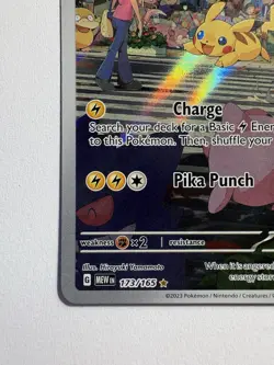Pokemon Pikachu 173/165 Scarlet & Violet 151 Illustration Rare English NM - Image 5