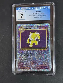 CGC 7 - Pokemon HYPNO 25/110 Reverse Holo - LEGENDARY COLLECTION - Fireworks - Image 1