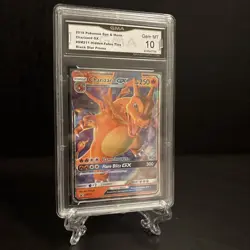 GMA 10 Mint 2019 Pokemon Hidden Fates CHARIZARD GX SM211 Promo - Image 2