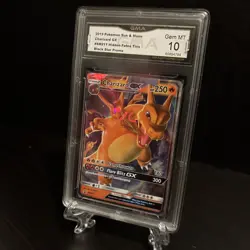 GMA 10 Mint 2019 Pokemon Hidden Fates CHARIZARD GX SM211 Promo - Image 4