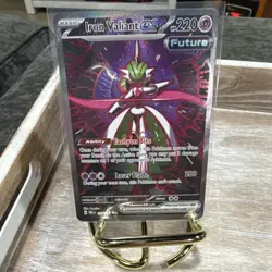 Pokemon Iron Valiant ex Prismatic Evolutions Special Rare Holo 157/131 HP 220 - Image 1