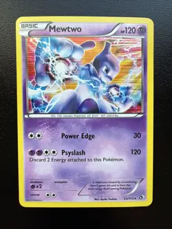 FREE SHIPPING Pokemon TCG Mewtwo 53/113 Legendary Treasures Holo - Image 1