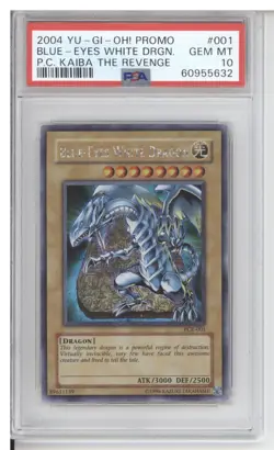 Yugioh PSA 10 Blue-Eyes White Dragon PCK-001 Prismatic Secret Rare - Image 1