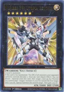 Yugioh! LP Number 39: Utopia Beyond - MAGO-EN057 - Rare - 1st Edition Lightly Pl - Image 1