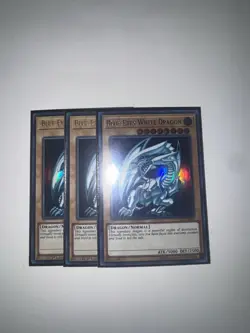 3x Yu-Gi-Oh! TCG Blue-Eyes White Dragon LCKC-EN001 - Image 2