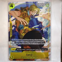 One Piece TCG Sanji ST29-004 (ALT ART) SR Egghead Starter Deck English - Image 1