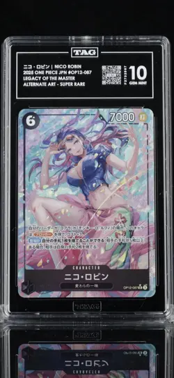 TAG 10 GEM MINT Nico Robin OP12-087 Alt Art Legacy of the Master One Piece PSA - Image 1