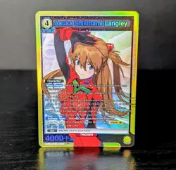 Evangelion Union Arena Asuka Langley Super Rare ENGLISH EVA 13 - Image 1
