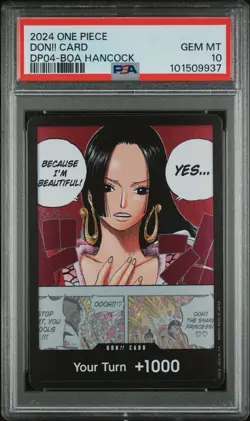 One Piece PSA 10 Don!! Card Boa Hancock 2024 DP04 English - Image 1