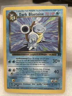 Pokemon Dark Blastoise TCG Card 20/82 Rare Mint Condition - Image 2