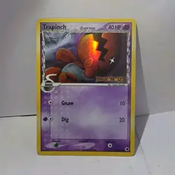 Pokemon Trapinch Dragon Frontiers Delta Species 68/101 Reverse Holo 40 HP Card - Image 1