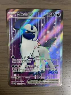 Pokemon Absol ex 214/197 SV03: Obsidian Flames Ultra Rare Basic 210HP Holo Card - Image 1