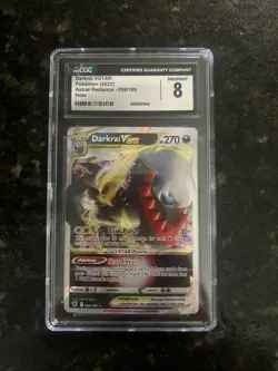Pokemon Darkrai VSTAR Holo Ultra Rare TCG Card Astral Radiance 099/189 Cgc 8 - Image 1