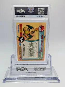 1999 Topps Pokemon TV Charizard #6 Card PSA 7 Near Mint - Image 2