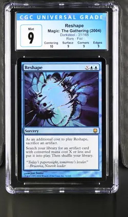 RESHAPE Darksteel Foil Rare CGC 9 Q+ MTG [Nostalgium] - Image 1