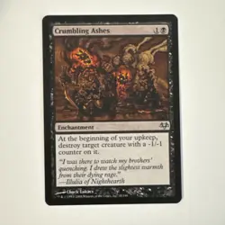 Magic: The Gathering - Crumbling Ashes: Eventide, Black, Enchantment, Uncommon - Image 1