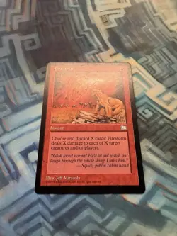 MTG Foil Firestorm EX/LP+ Weatherlight - Image 2