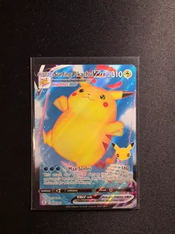 Surfing Pikachu VMAX 009/025 / Ultra Rare Celebrations NM Pokemon Card - Image 1