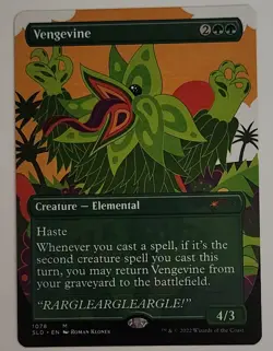 Vengevine MTG SLD 1078 Mythic NM Green Elemental Graveyard Commander - Image 1
