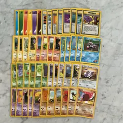 Pokemon Card Lot 1999 WOTC 50 Different Cards Lots Of 1st Edition Or Uncommon NM - Image 1