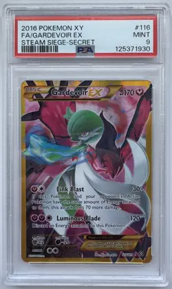 Pokemon Gardevoir EX XY Steam Siege Secret Rare #116 PSA 9 Mint - Image 1