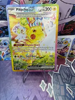 Pokemon Pikachu EX 238/191 Sv08: Surging Sparks Special Illustration Rare - Image 1