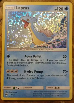 Lapras 5/12 2019 Holo pokemon card - Image 1