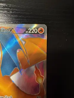 Pokemon TCG Charizard v SWSH050 Black Star Promo Full Art Near Mint Condition - Image 3