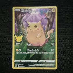 Pokemon Pikachu Holo Rare Celebrations 005/025 60 HP Thunder Jolt Gnaw - Image 1