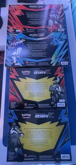 Urshifu V & VMAX Box Bundle – 4 Sealed Pokemon Boxes – Single + Rapid Strike - Image 3