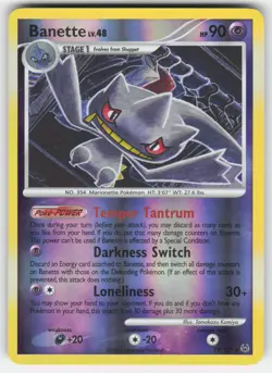 Banette 19/127 Rare Platinum Pokemon Reverse Holo LP - Image 1