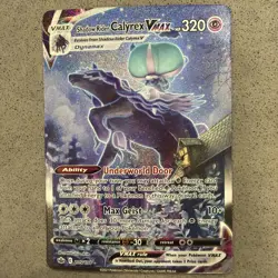 Pokemon Shadow Rider Calyrex VMAX Secret Rare Alternate Art 205/198 Holo 320HP - Image 1