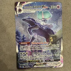 Pokemon Shadow Rider Calyrex VMAX Secret Rare Alternate Art 205/198 Holo 320HP - Image 2
