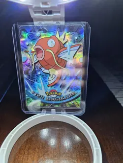 2000 Topps Pokemon #129 Magikarp Rainbow Foil 1st Edition Blue Label - Image 1