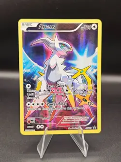 2016 Pokemon TCG XY Black Star Promos Arceus XY116 Full Art Promo LP++ - Image 1