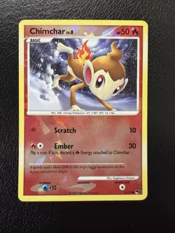 Chimchar 12/17 Cracked Ice Reverse Holo POP Series 8 Pokemon English MP - Image 1